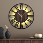 20 Inch Giant Steel Wall Clock with Voice and Mild Sensor Evening Mild... - Image 2