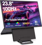 23.8'' Transportable Monitor,FHD 1080P 100Hz IPS Laptop computer Display Extender,USB... - Image 2