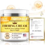 3% Retinol Cream Face Moisturizer, Anti Ageing Neck Firming Cream with ... - Image 2