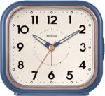 4.5" Classic Retro Analog Alarm Clock, Tremendous Silent Non Ticking Clock ... - Image 2
