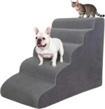 5 Step Pet Stairs Ramp for Excessive Beds Sofas 5-30 Inch with Sturdy Non S... - Image 2