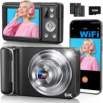 5K Digital Digicam for Images, 64MP Touchscreen WiFi Digicam with A... - Image 2