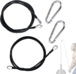 79 Inch Health Extension Cable, Dwelling Fitness center Cable Pulley System Health ... - Image 2