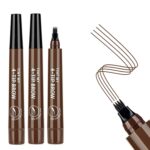 AWCCXMYM 3PCS Darkish Brown Eyebrow Pencils for Girls Waterproof Lengthy-Las... - Image 2