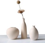 Abbittar Ceramic Vase Set of three, Minimalist Flower Vase for Rustic, Mod... - Image 2