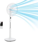 Amazon Fundamentals 16" DC Motor Standing Flooring Fan, 12 Pace with Distant, 3... - Image 2