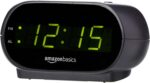 Amazon Fundamentals Small Digital Oval Alarm Clock With LED Show, Nightli... - Image 2