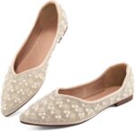 Aomigoct Ballet Flats Footwear for Girls: Comfy Dressy Flat for Wed... - Image 2