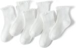 Child Ladies Ruffle Socks Toddler Ladies Frilly Costume Crew Socks for 6-12... - Image 2