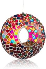 Yard Expressions Hanging Glass Chook Feeder - Multicolor - Fly Thro... - Image 2