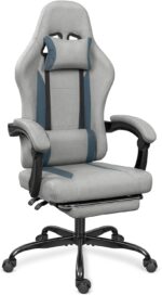Breathable Material Gaming Chair with Footrest, Peak Adjustable Recreation C... - Image 2