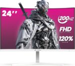 CRUA 24" Curved Gaming Monitor, 165Hz/200Hz Pc Monitor, FHD 1920... - Image 2