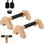 Calisthenics Wooden Parallettes Bars, Wooden Push Up Bars Calisthenics Equ... - Image 2