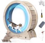 Cat Train Wheel, 33.9" Cat Operating Wheel for Indoor Cats with Quiet... - Image 2