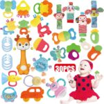 Cocurb 30 Pcs Excessive Distinction Child Toy Reward Set for Infants Rattles Teet... - Image 2