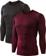 DEVOPS 2 Pack Males's Thermal Lengthy Sleeve Compression Shirts - Image 2
