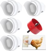 DIY Rooster Feeder Rain Proof Poultry Feeder Port Gravity Feed Equipment for... - Image 2