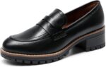 DREAM PAIRS Ladies's Platform Chunky Heeled Loafers, Womens Enterprise Ca... - Image 2