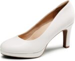 DREAM PAIRS Ladies's Pumps Shut Toe Low Heels Platform Heels Comfortab... - Image 2