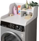 DTK Washer Dryer Countertop with Shelf, 27.5" D x 27" W x 11.8" H Laun... - Image 2