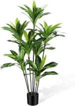 Dracaena Synthetic Plant Indoor 5FT - Massive Tropical Pretend Tree with L... - Image 2