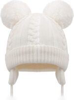 Duoyeree Toddler Winter Hat with Earflap Scarf Hood Thick Heat Children Sk... - Image 2