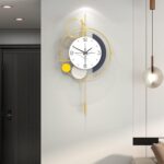 FLEBLE Fashionable Wall Clock with Pendulum Silent Ornamental Wall Clock Ba... - Image 2