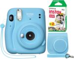 Fujifilm Instax Mini 11 Prompt Digicam Sky Blue + Minimate Customized Case... - Image 2