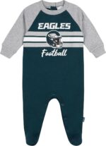 Gerber Child NFL Crew Footed Coverall, Eagles, 0-3 Months - Image 2