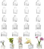 Glasseam Mini Bud Vases for Centerpieces: Clear Small Flower Vase Set ... - Image 2