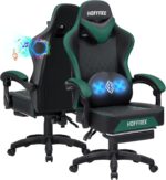 HOFFREE Gaming Chair Pc Chair with Audio system Therapeutic massage Sport Chairs ... - Image 2