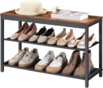 HOOBRO Shoe Bench, 3-Tier Shoe Rack with Oxford Material Cabinets, 29.5" ... - Image 2