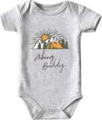 Mountaineering Buddy Child Women Boys Bodysuit New child onesie Brief Sleeve Infa... - Image 2