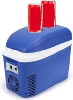 Iceblue 7L/9Can Blue Mini Fridge for Bed room, AC Plug & 12V Automobile Cost... - Image 2