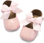 Toddler Child Women Mary Jane Flats Bowknot Marriage ceremony Footwear Smooth Sole Ligh... - Image 2