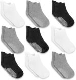 Infinno Child Non Slip Ankle Socks 9 Pairs - Toddler Socks with Grips f... - Image 2