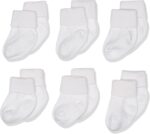 Jefferies Socks Child New child Flip Cuff Bootie 6 Pair Pack - Image 2