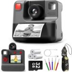 Youngsters Digital camera On the spot Print, LETSHAHA Christmas Birthday Items for Toddl... - Image 2