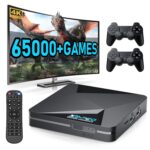 Kinhank Retro Sport Console Tremendous Console X2 Professional Constructed-in 65000+ Video games,... - Image 2