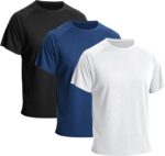 LANBAOSI 3 Pack Exercise Operating Shirts for Males Moisture Wicking Fast ... - Image 2