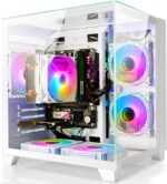 LXZ Desktop, Prebuilt PC Ryzen 7-5700G, 16G DDR4 RAM, 1TB NVME SSD,WiF... - Image 2