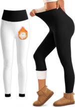 Laite Hebe Fleece Lined Leggings Ladies - Excessive Waisted Winter Yoga Pant... - Image 2