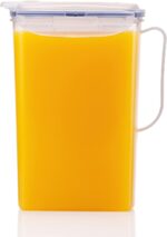 LocknLock Aqua Fridge Door Water Jug with Deal with BPA Free Plastic Pitc... - Image 2