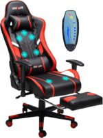 Therapeutic massage Gaming Chair 7-Level, Workplace Chair with Footrest and Lumbar Su... - Image 2