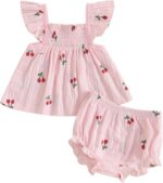 Mubineo Child Woman Summer season Garments Cute Ruffle Tops Costume Shorts Outfits... - Image 2