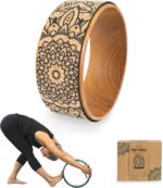 Myga Yoga Wheel,Train Prop for Again Ache, Yoga Poses, Pilates, Stre... - Image 2