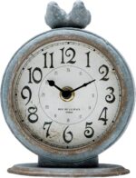 NIKKY HOME Ornamental Desk Prime Chook Clock, Shabby Stylish Classic Shelf ... - Image 2