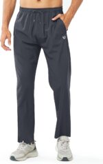 NORTHYARD Males’s Athletic Observe Pants Sweatpants with Zipper Pockets Wo... - Image 2