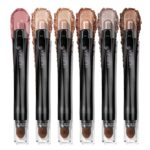 Impartial Eyeshadow Stick Make-up 6PCS Set, Brown Nude Metallic Shimmer M... - Image 2