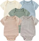 New child Child Unisex Cotton One-Piece Bodysuits Child Present 5-Pack Child C... - Image 2